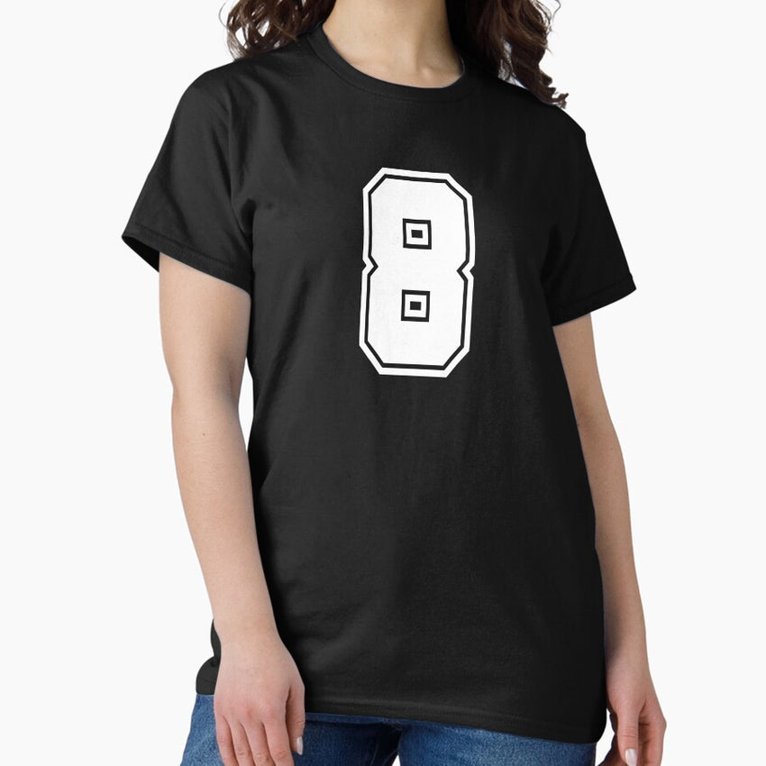 8 number college style football soccer number Classic T-Shirt