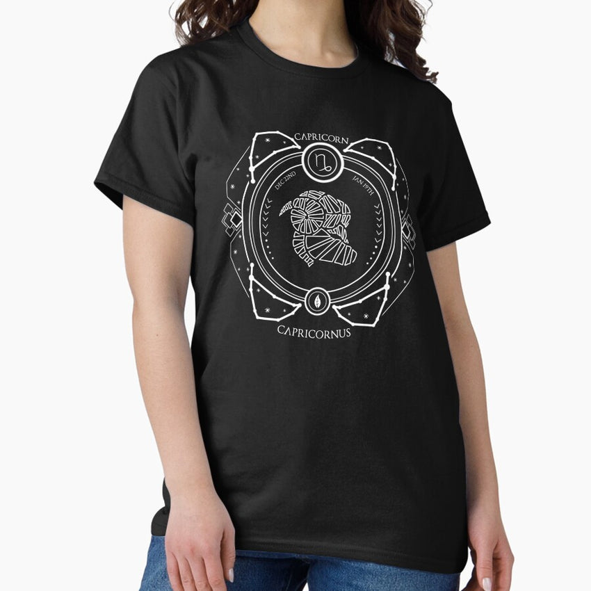 Capricorn Star Sign Zodiac Graphic Classic T-Shirt