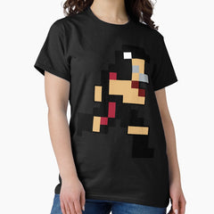 8 Bit Atlanta Retro Pixel Football Player Classic T Shirt