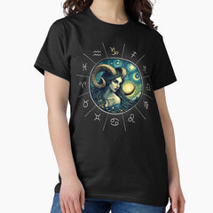 ZODIAC Capricorn - Astrological CAPRICORN - CAPRICORN - ZODIAC sign - Van Gogh style - 8 Classic T-Shirt