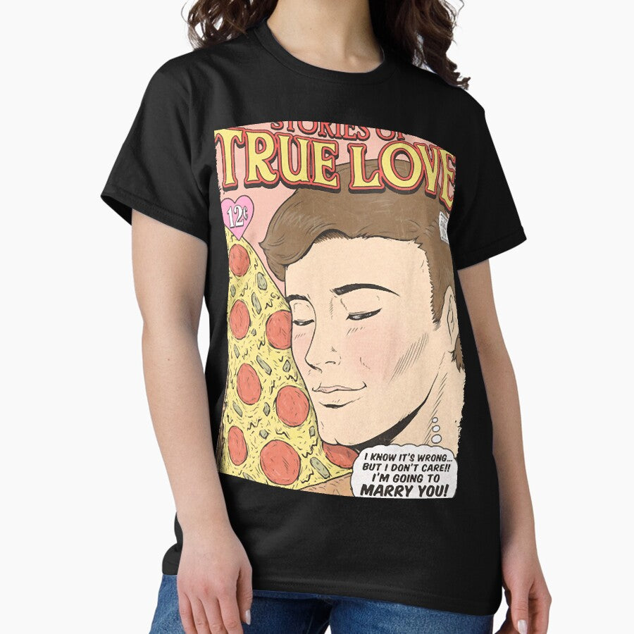 PIZZA LOVE - MALE Classic T-Shirt
