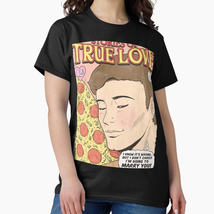 PIZZA LOVE - MALE Classic T-Shirt