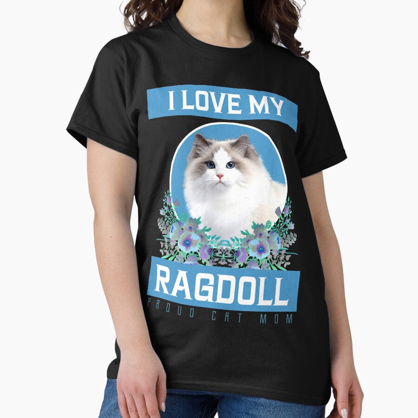 ragdoll cat mom funny Classic T-Shirt