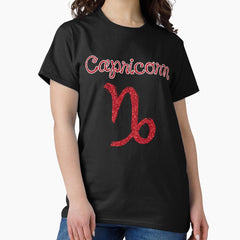 Minimalist Zodiac Sign Capricorn Gift Women Men Classic T-Shirt