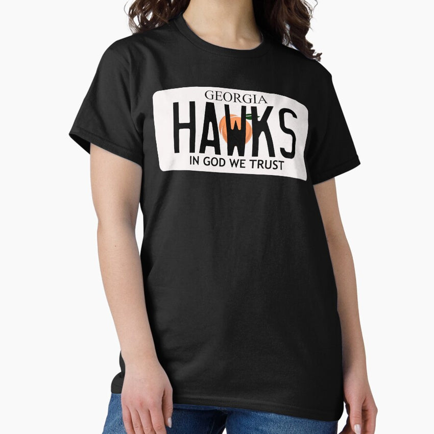 Atlanta Hawks License Plate Classic T Shirt
