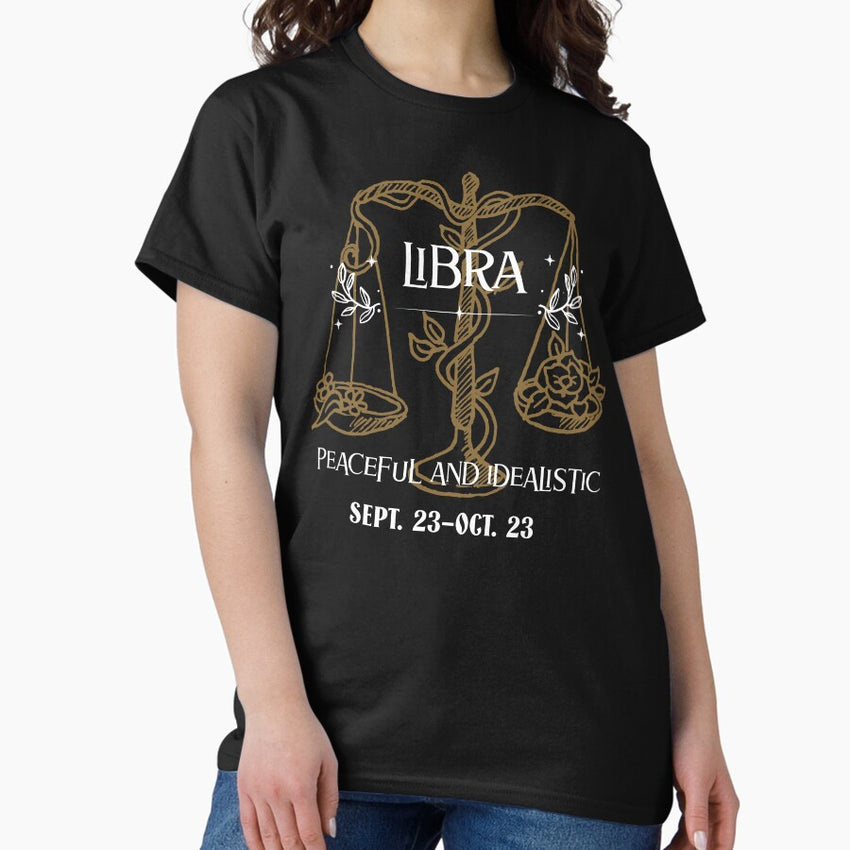 Libra Zodiac Sign T-shirt Classic T-Shirt