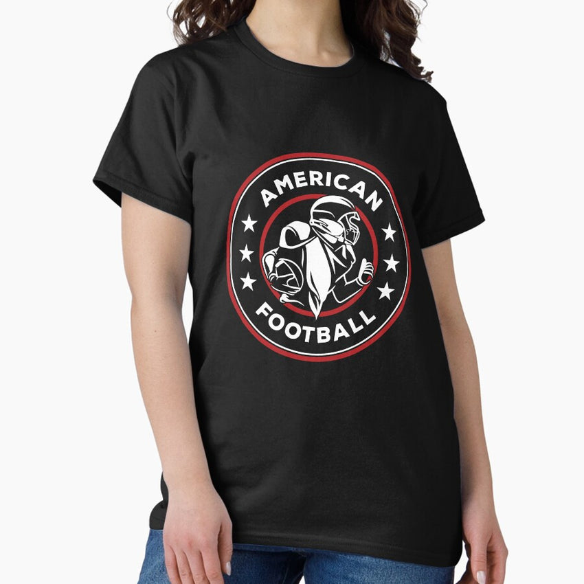 American Football Player Badge Classic T-Shirt