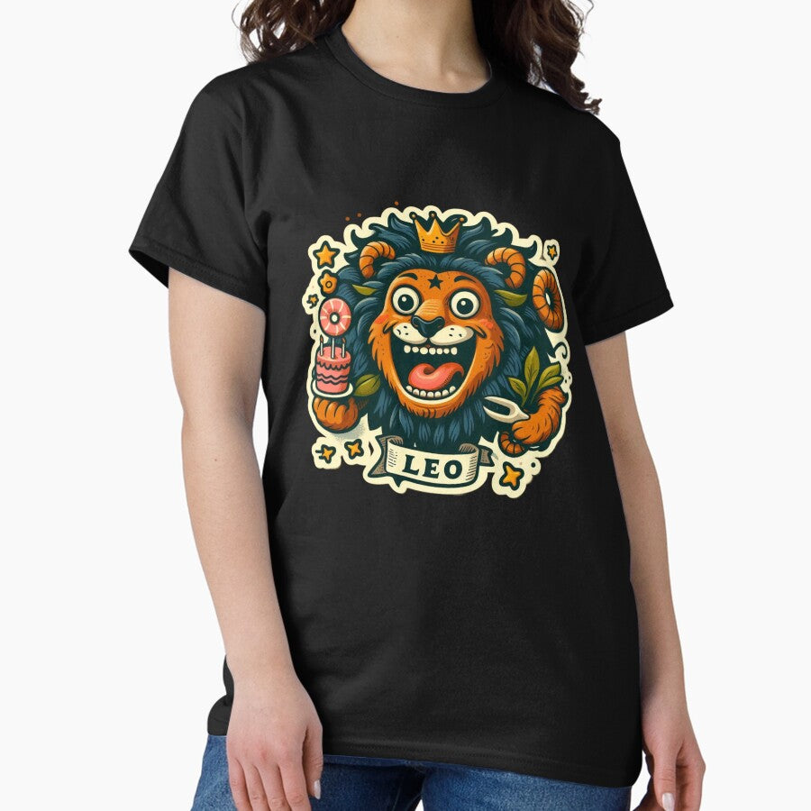 Leo Vintage – Retro Zodiac Art Classic T-Shirt