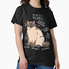 Seal Ragdoll Cat Anatomy Classic T-Shirt