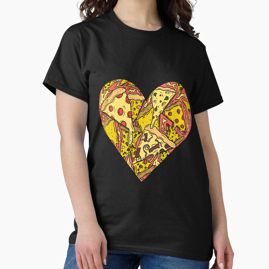 Pizza Heart (Color) Classic T-Shirt