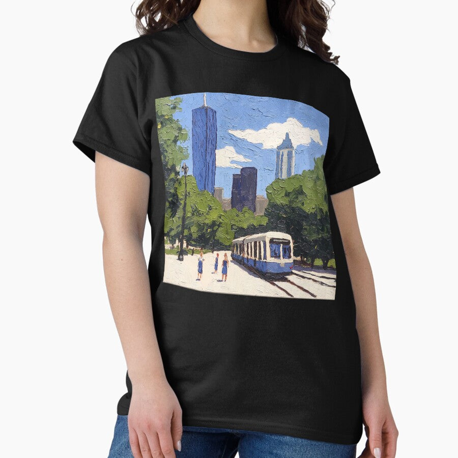 Atlanta Post Impressionist Painting Style Classic T Shirt