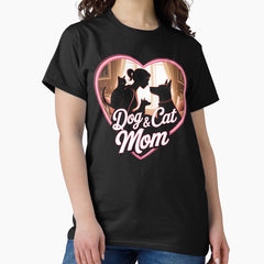 Cat Mom and Dog Mom Love from Both Worlds Classic T-Shirt