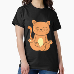 Yoga Cat Cat Lover Namaste Cat Classic T-Shirt