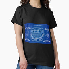 Arrowhead Stadium (Blueprint) Classic T-Shirt