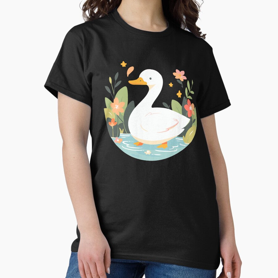 Cottagecore Kawaii Anime Duck Gifts Girls Womens Funny Duck Classic T Shirt