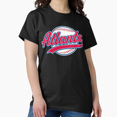 Atlanta Tee Vintage Baseball Throwback Retro Design T-Shirt Premium T-Shirt Classic T-Shirt