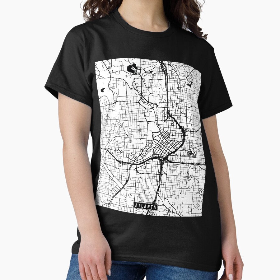 Atlanta Georgia Street Map Classic T Shirt