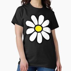 Happy Daisy Flower Power 60s 70s Retro Vintage Hippie Gardening Classic T-Shirt