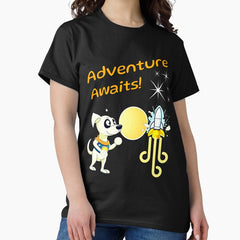 Adventure Awaits Puppy Classic T Shirt