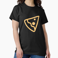 Simple Cheese Pizza Pattern Classic T-Shirt