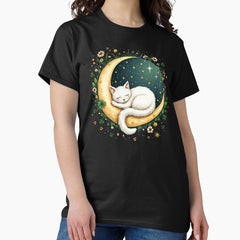 Napping Cosmic Kitty Classic T-Shirt