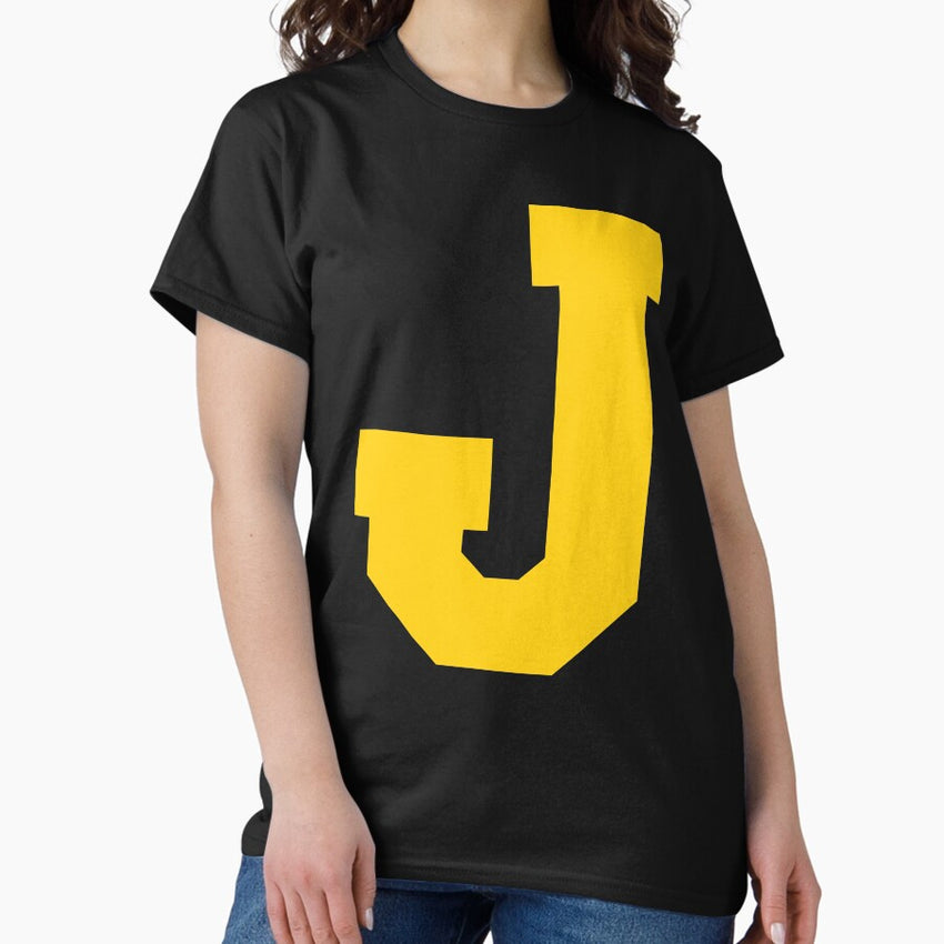 Alphabet, Yellow J, Sports letter J Classic T-Shirt