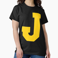 Alphabet, Yellow J, Sports letter J Classic T-Shirt