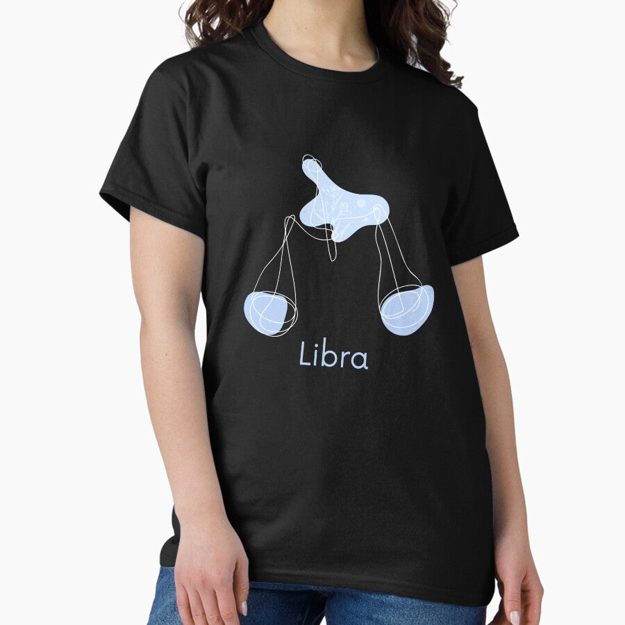 Libra Art, A Beautiful Gift For People Born Under The Libra Zodiac Sign Classic T-Shirt