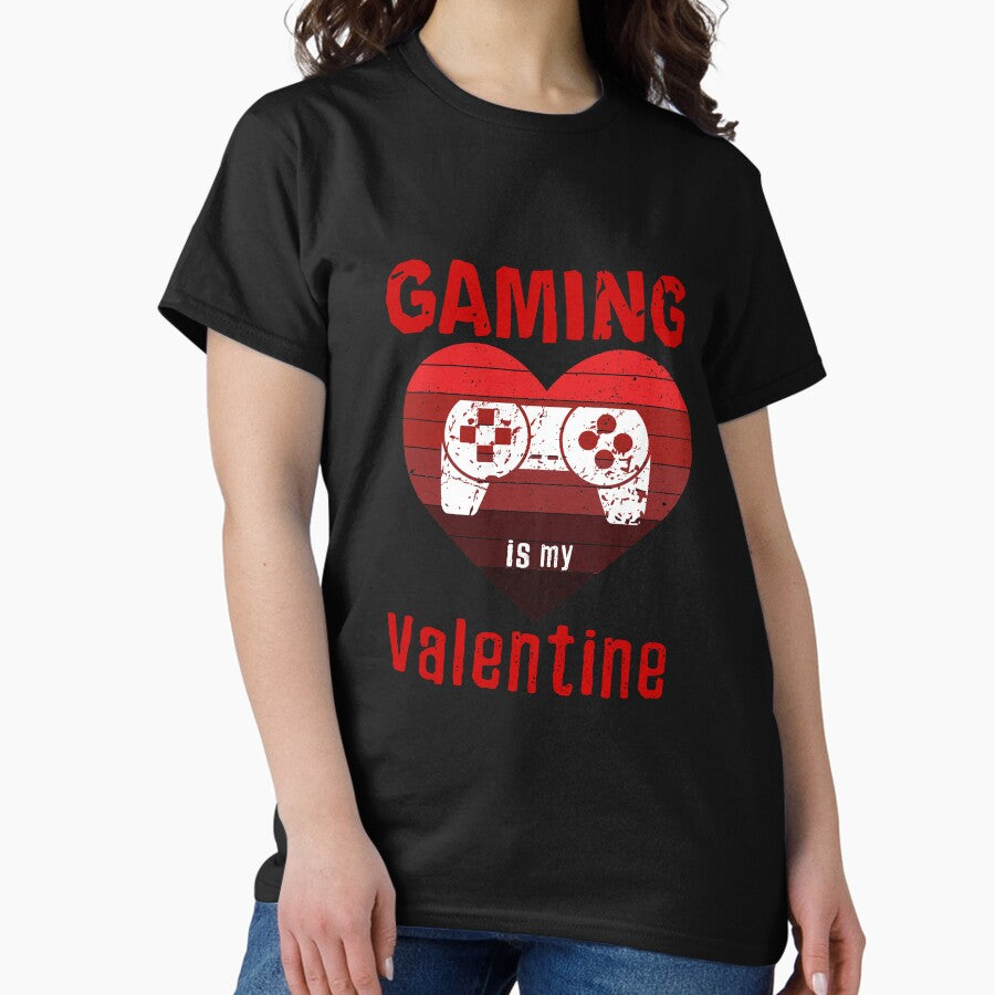Gaming is My Valentine Gift Valentines Day Classic T-Shirt