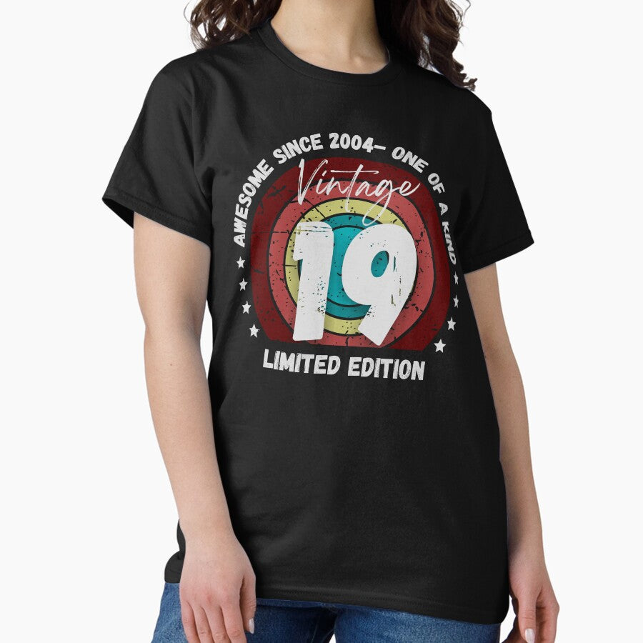 Awesome Since 2004 Vintage One Of Kind Limited Edition Retro Classic T Shirt