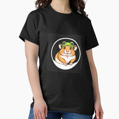Adorable Hammster In Frog Hat By Shreee505 Classic T Shirt