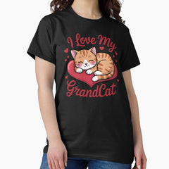 I Love My GrandCat – Cute Gift for Grandparents and Pet Lovers Classic T-Shirt