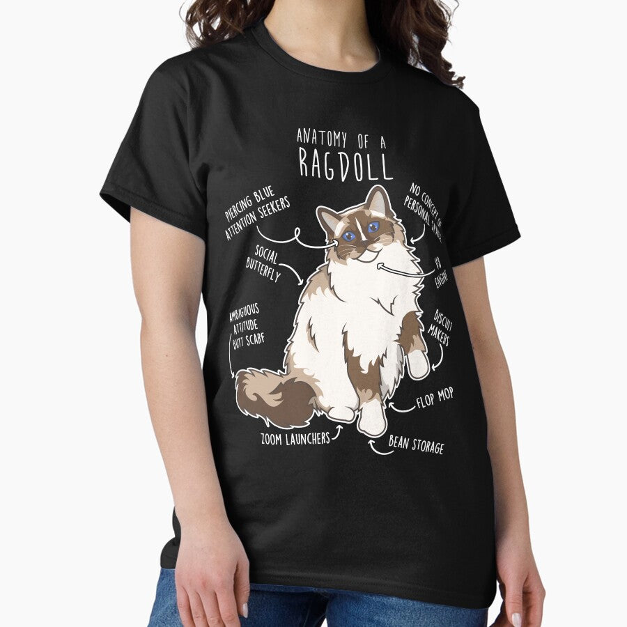 Ragdoll Cat Anatomy Classic T-Shirt