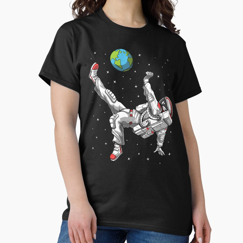 Astronaut Soccer Player Classic T-Shirt