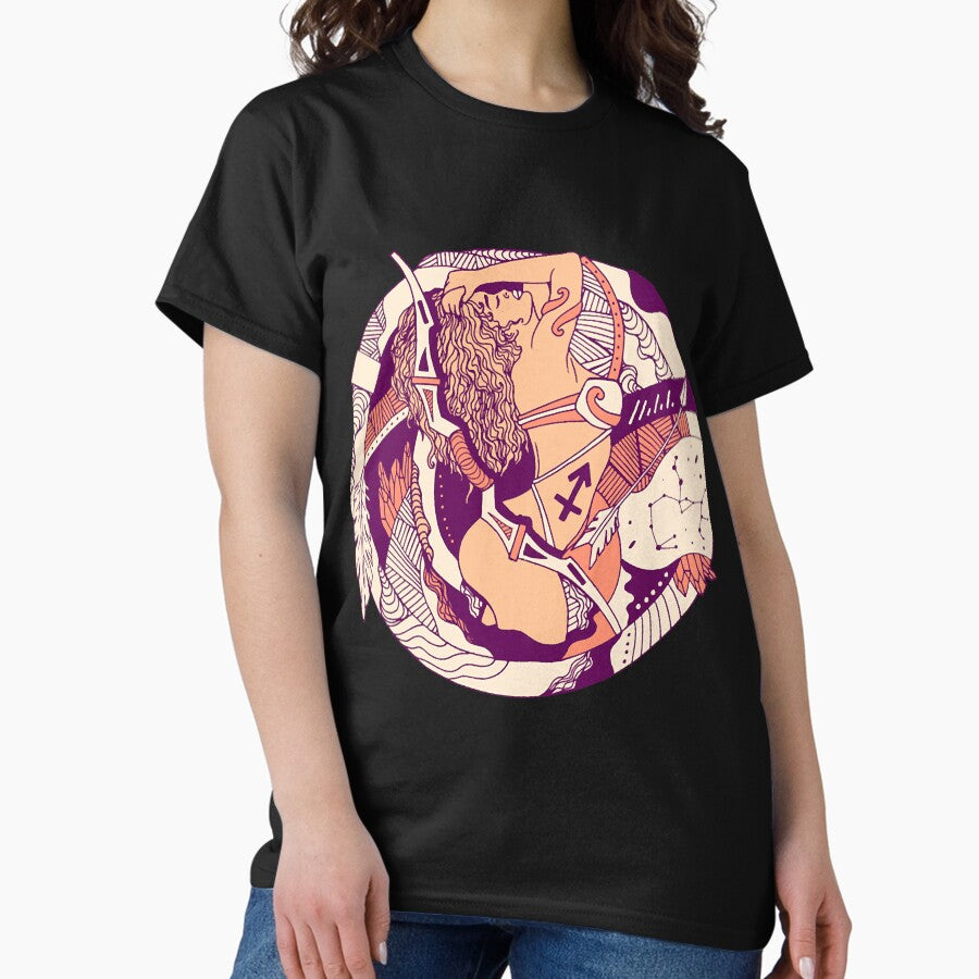 Peach Sagittarius Beauty Classic T-Shirt
