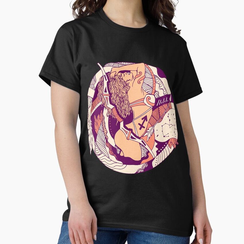Peach Sagittarius Beauty Classic T-Shirt