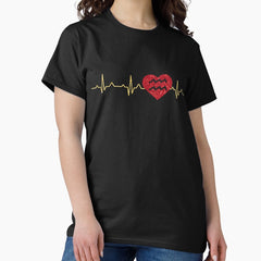 Aquarius Heartbeat T-Shirt for Birthday Gift Classic T-Shirt