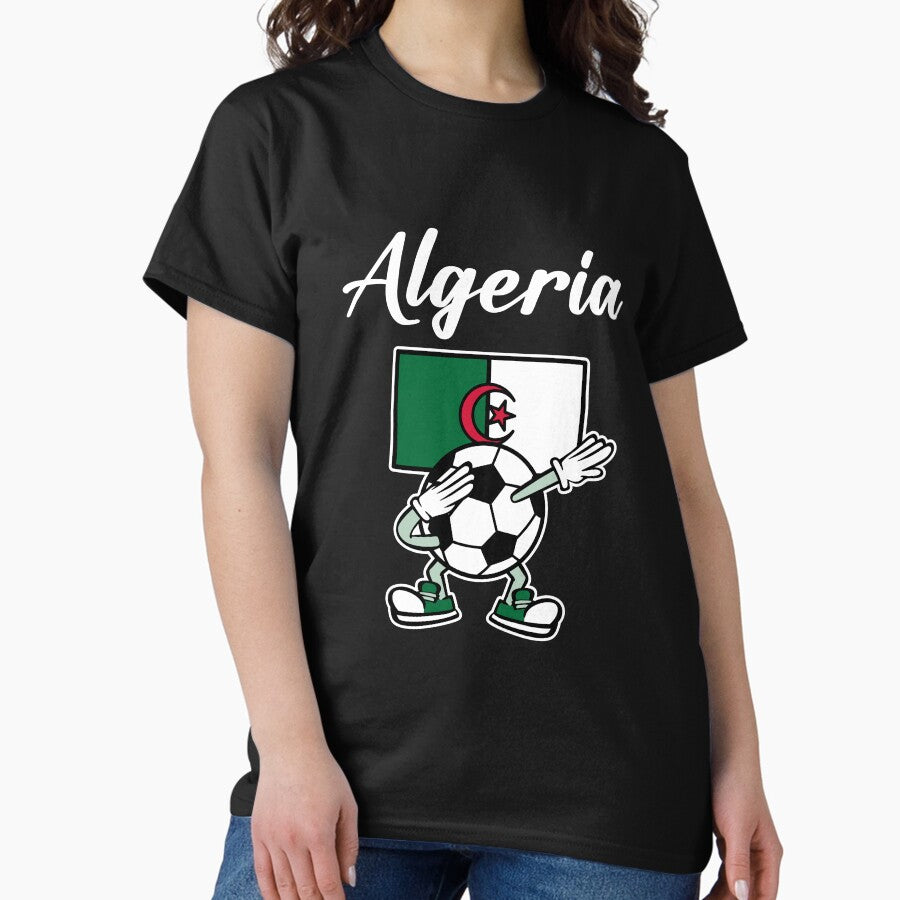 ALGERIA - Dabbing Football Soccer Ball - ALGERIA Classic T-Shirt