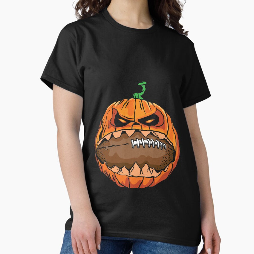 American Football On Halloween Classic T-Shirt