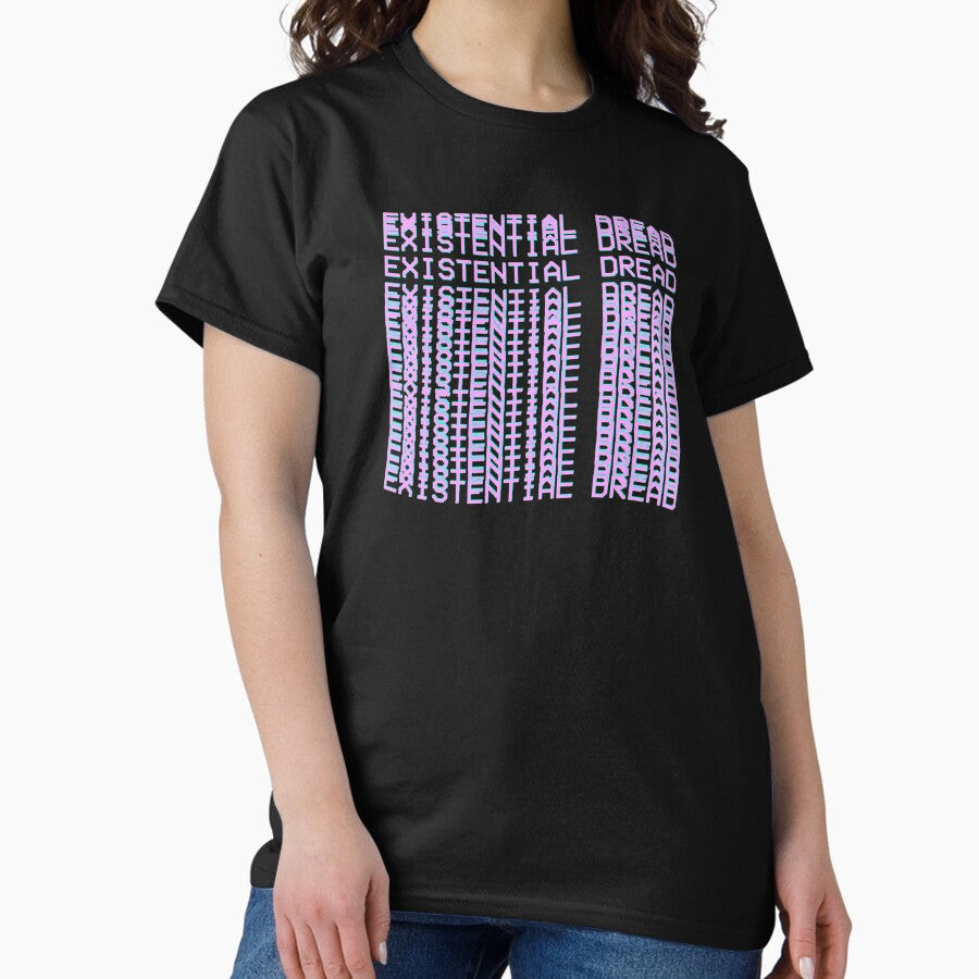 Vaporwave Art Existential Dread 80S Retro Aesthetic Streetwear Classic T Shirt