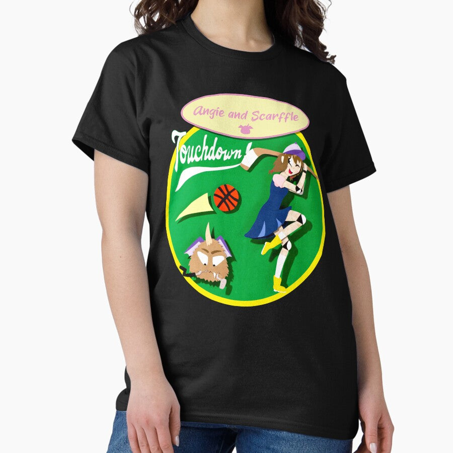 Angie and Scarffle Sarcastic Sports Touchdown Classic T-Shirt