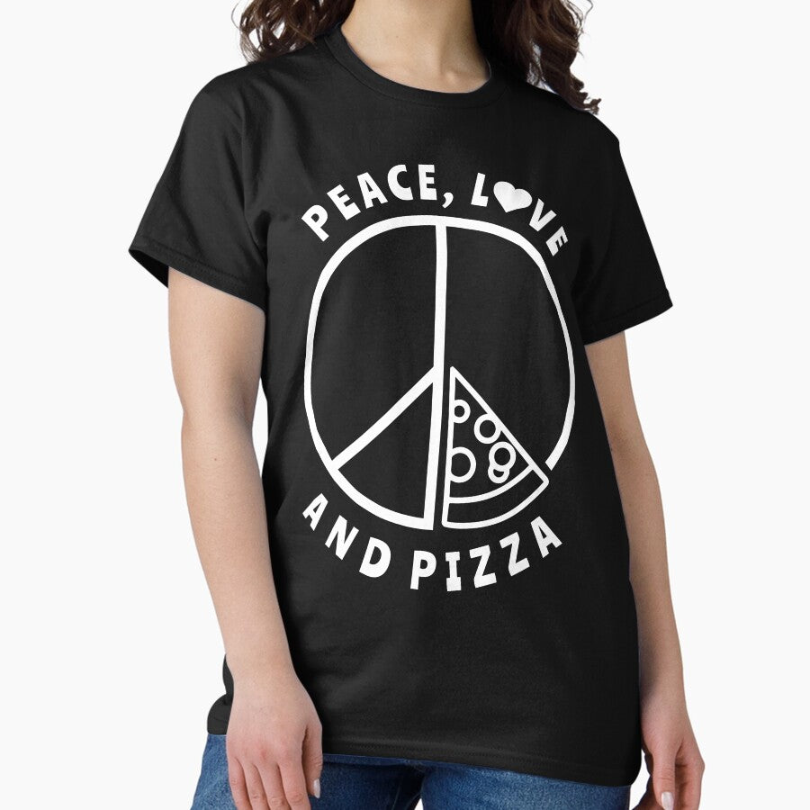 Peace, Love and Pizza Classic T-Shirt