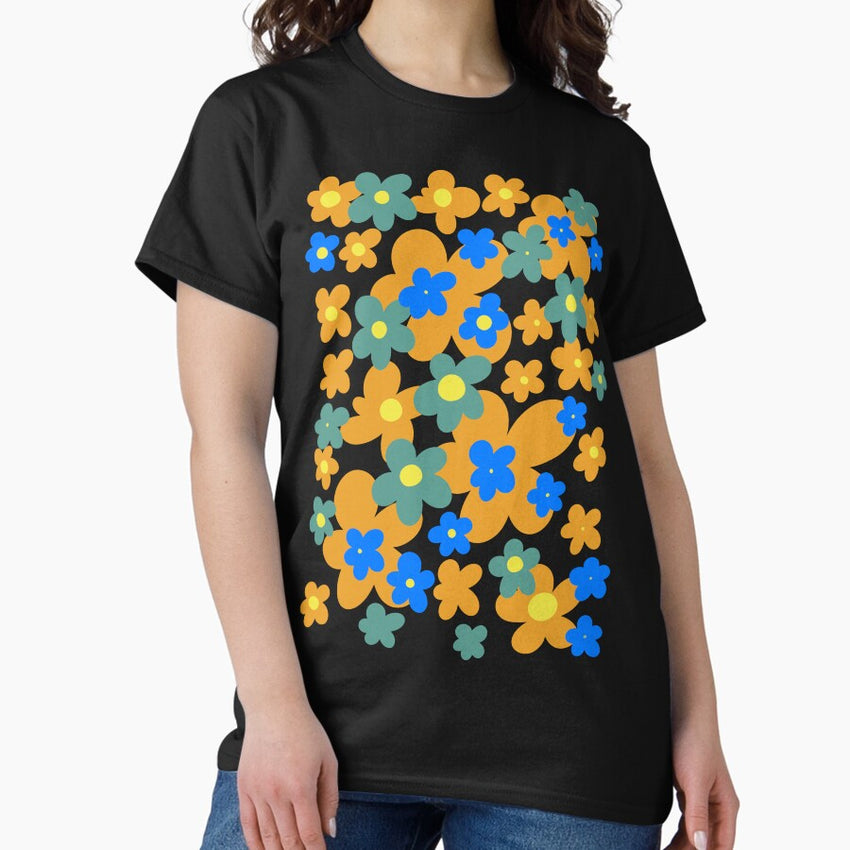 Stay Groovy Retro Flowers 90s cutie ? Classic T-Shirt