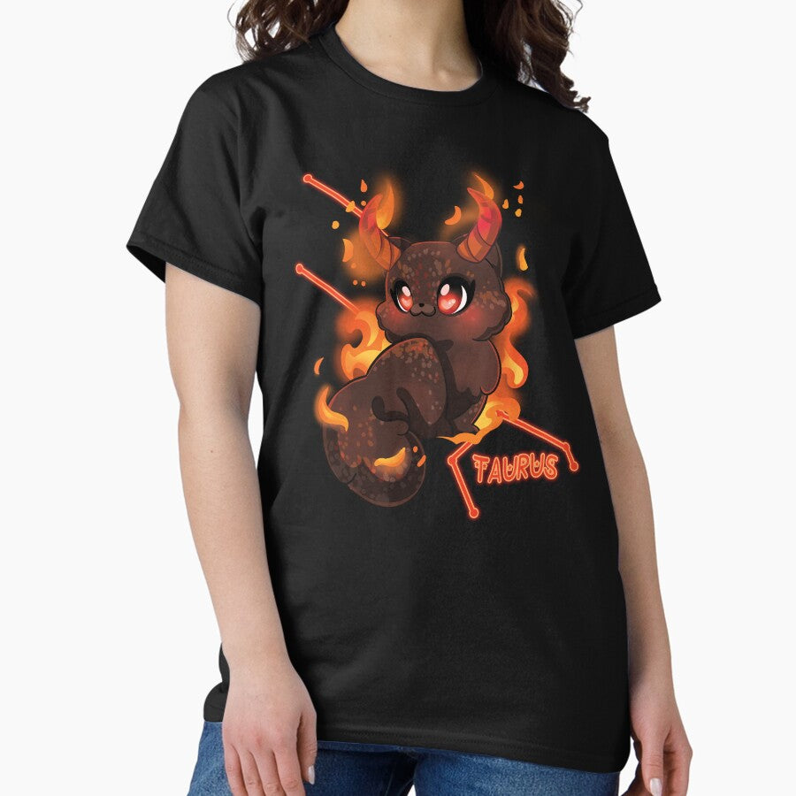 Zodiac Taurus cat Classic T-Shirt