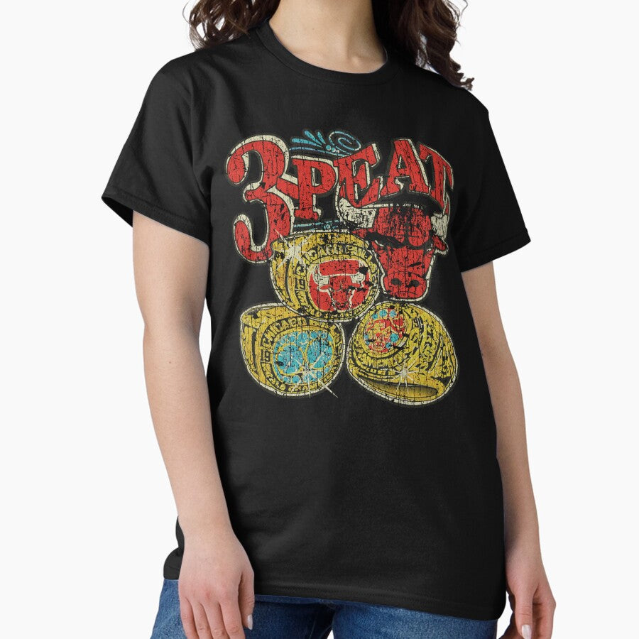 Chicago 3-Peat 1993 Classic T-Shirt