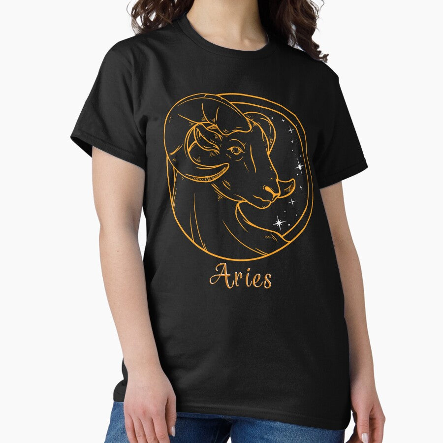 Aries, The Ram-Zodiac Sign.Version 4. Classic T-Shirt