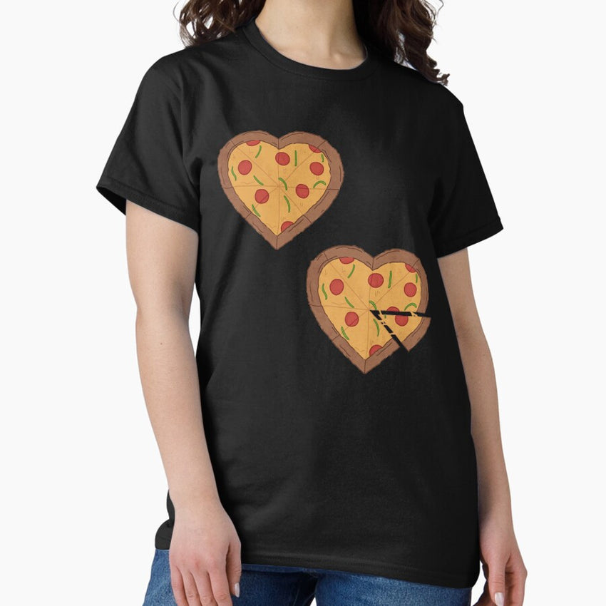 Pizza Heart Set Classic T-Shirt