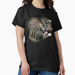 Tabby cat sleeping Classic T-Shirt