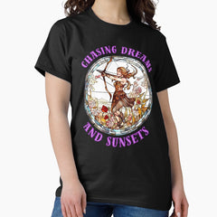 Chasing Dreams And Sunsets Sagittarius Astrological Sign Classic T Shirt