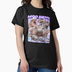 Baby Hippo Moo Deng Classic T Shirt